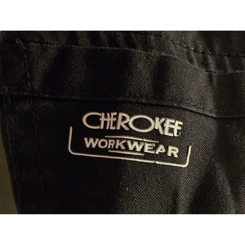 Cherokee Workwear Black Scrub Pants Cargo Drawstring‎ Size 2XT /0296